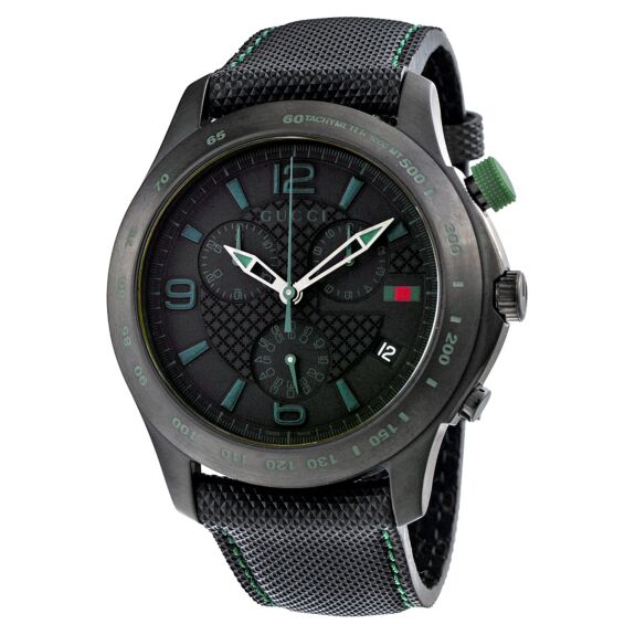 GUCCI G-TIMELESS BLACK CHRONOGRAPH DIAL MEN&