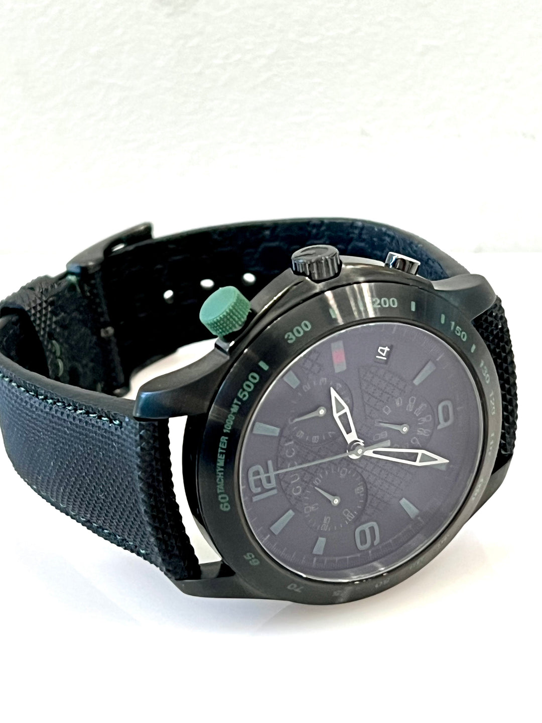 GUCCI G-TIMELESS BLACK CHRONOGRAPH DIAL MEN&