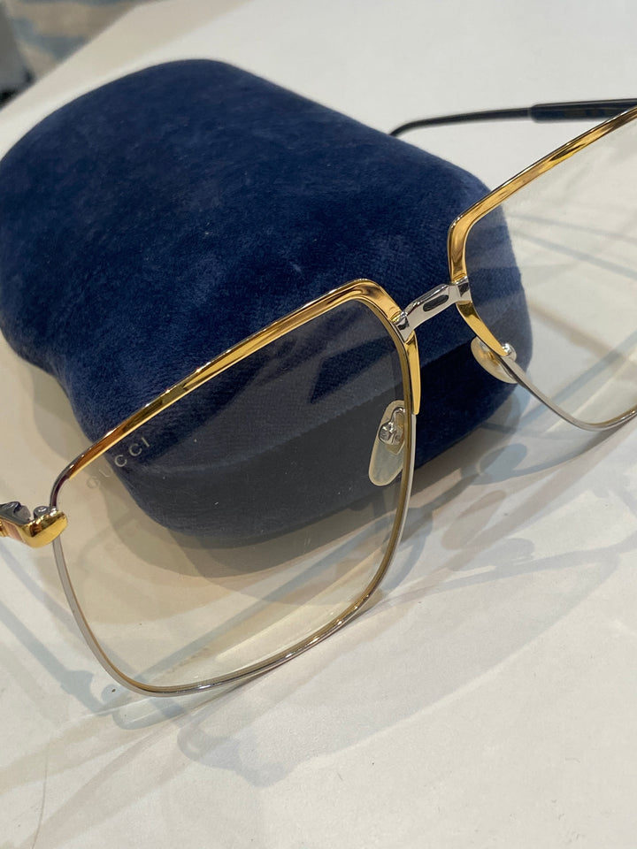 GUCCI CLEAR LENS EYEGLASSES