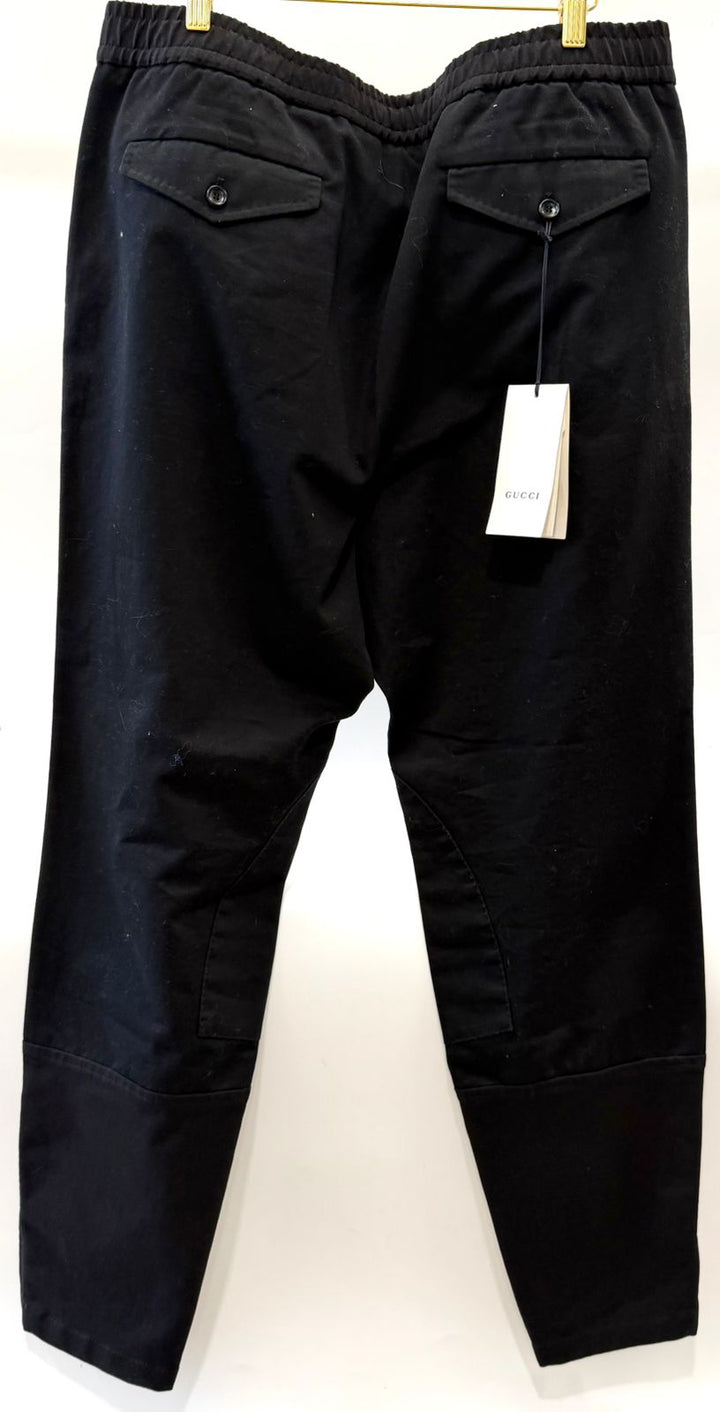 GUCCI COTTON JERSEY ELASTIC WAIST SWEATPANTS