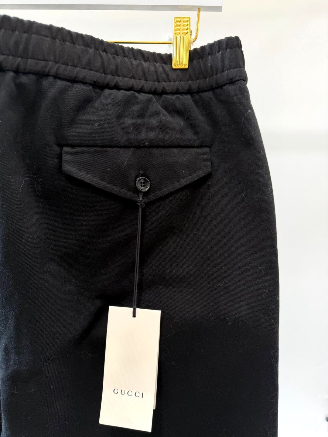 GUCCI COTTON JERSEY ELASTIC WAIST SWEATPANTS