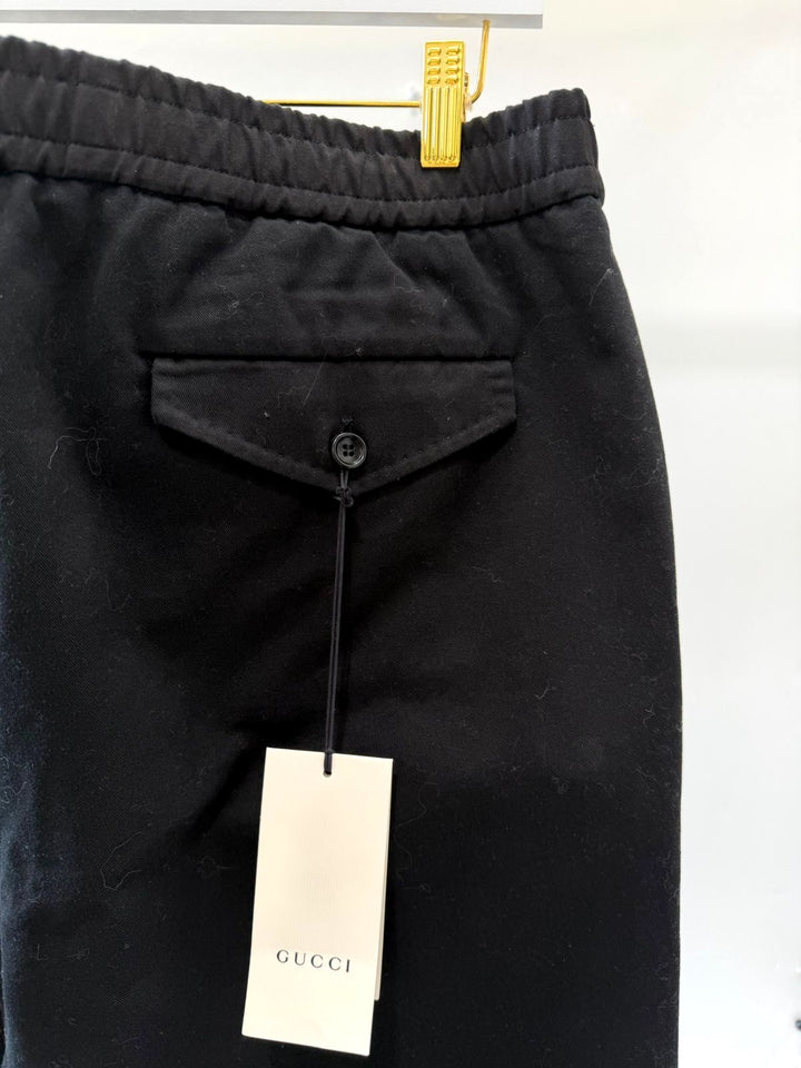 GUCCI COTTON JERSEY ELASTIC WAIST SWEATPANTS