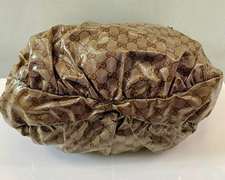 GUCCI CRYSTAL MONOGRAM HYSTERIA HOBO BAG