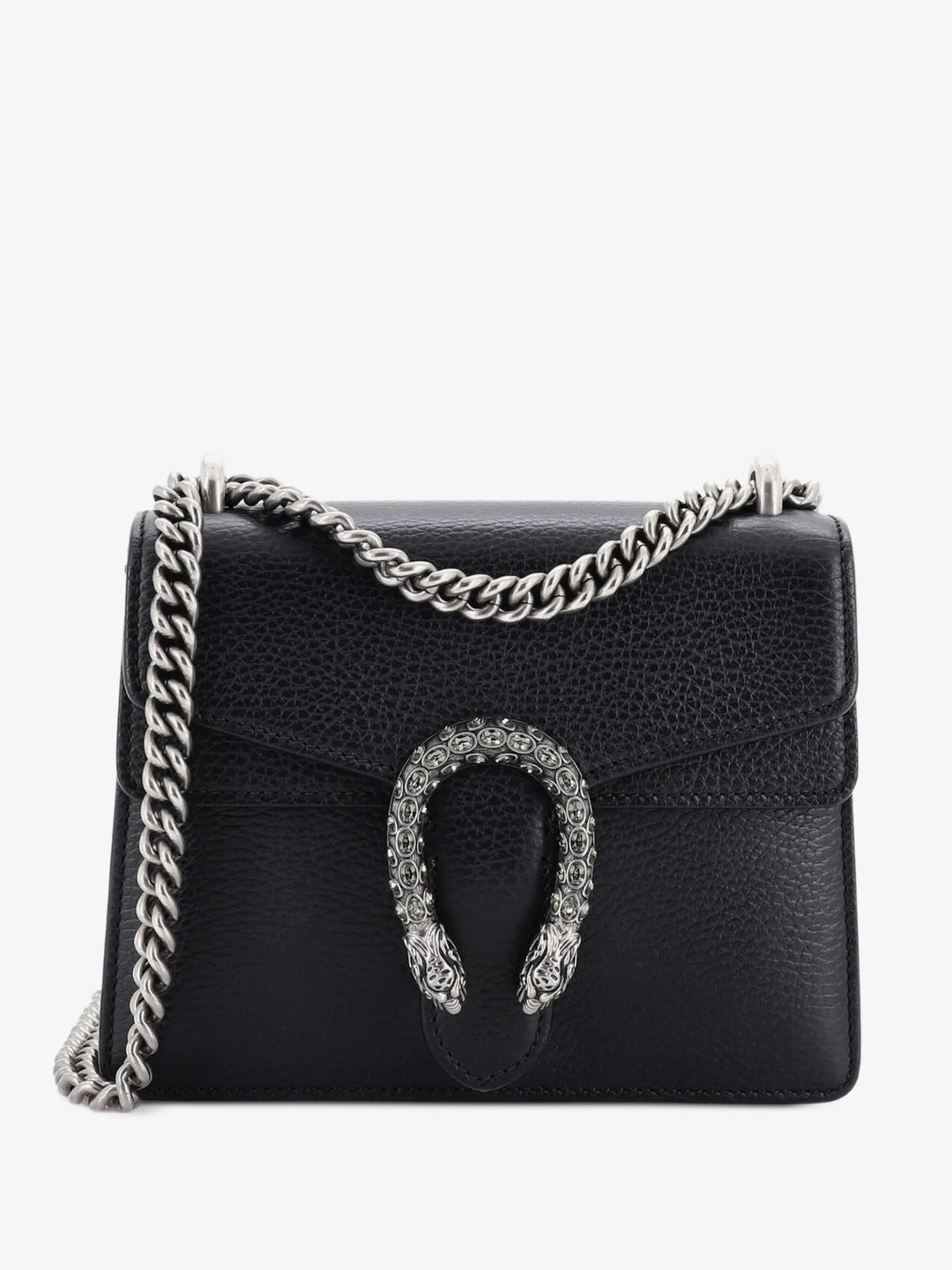 GUCCI DIONYSUS SMALL GRAINED CALFSKIN LEATHER SHOULDER BAG