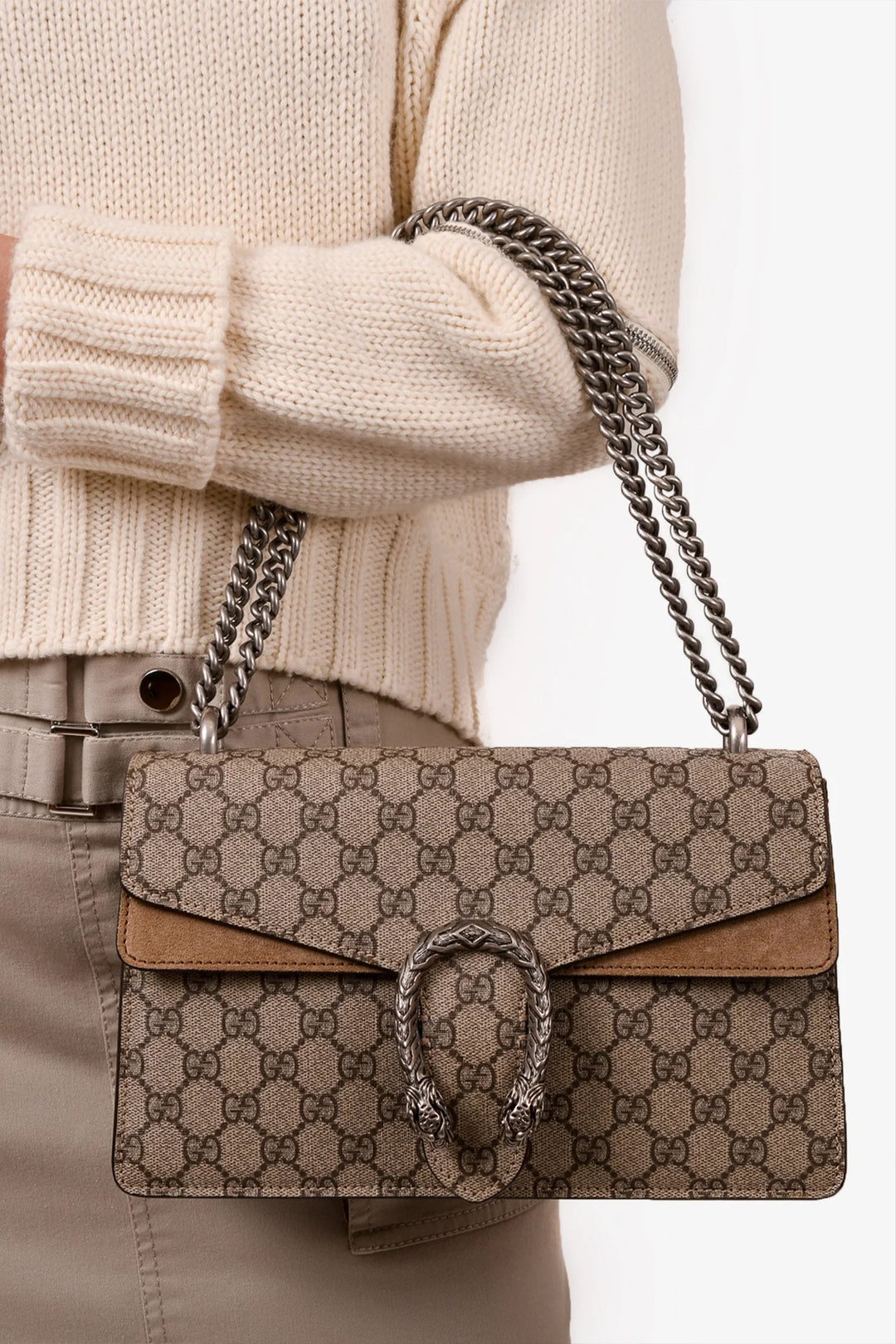 GUCCI GG SUPREME MONOGRAM MEDIUM DIONYSUS SHOULDER BAG