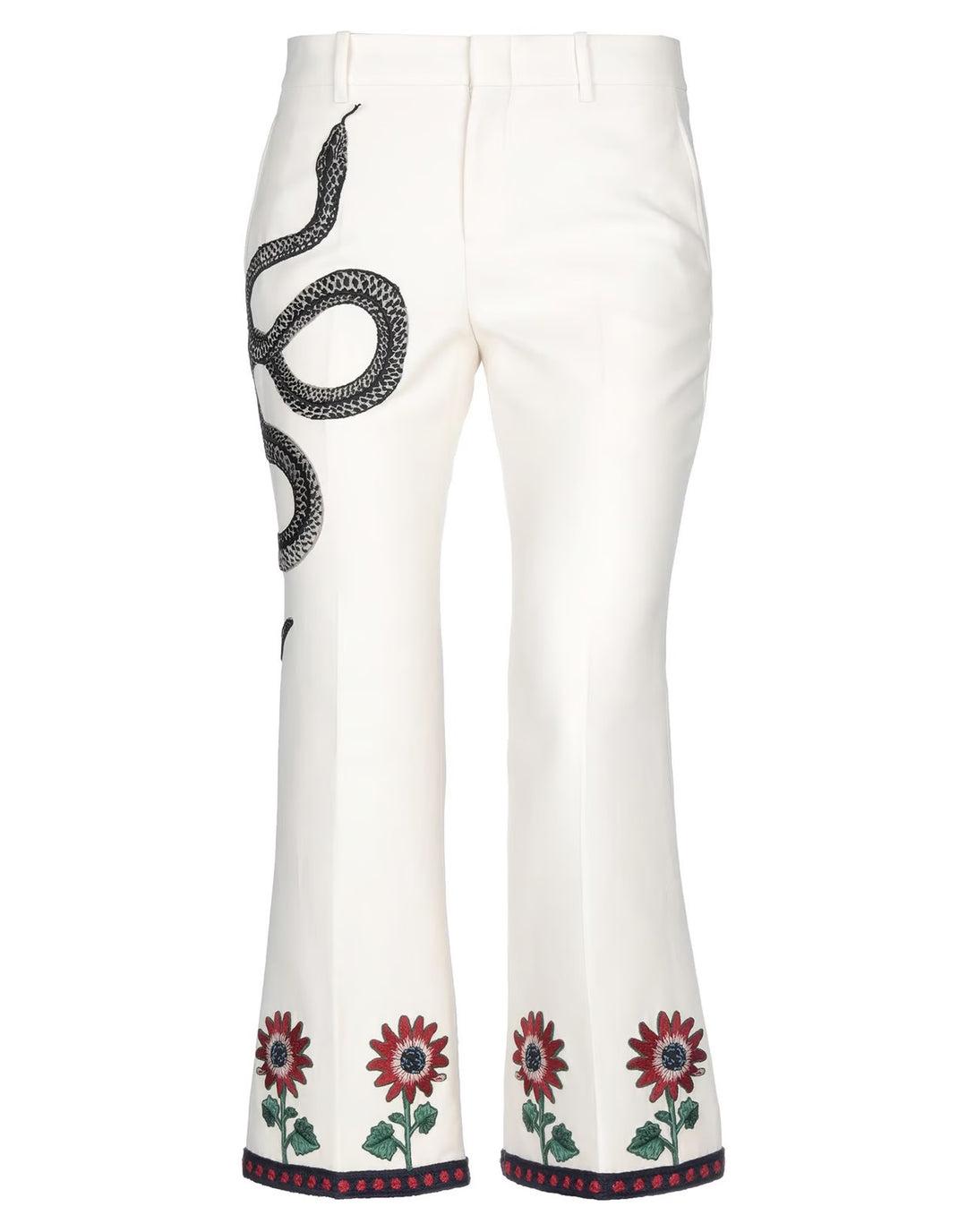GUCCI FLORAL EMBROIDERED BLAZER AND TROUSERS SUIT