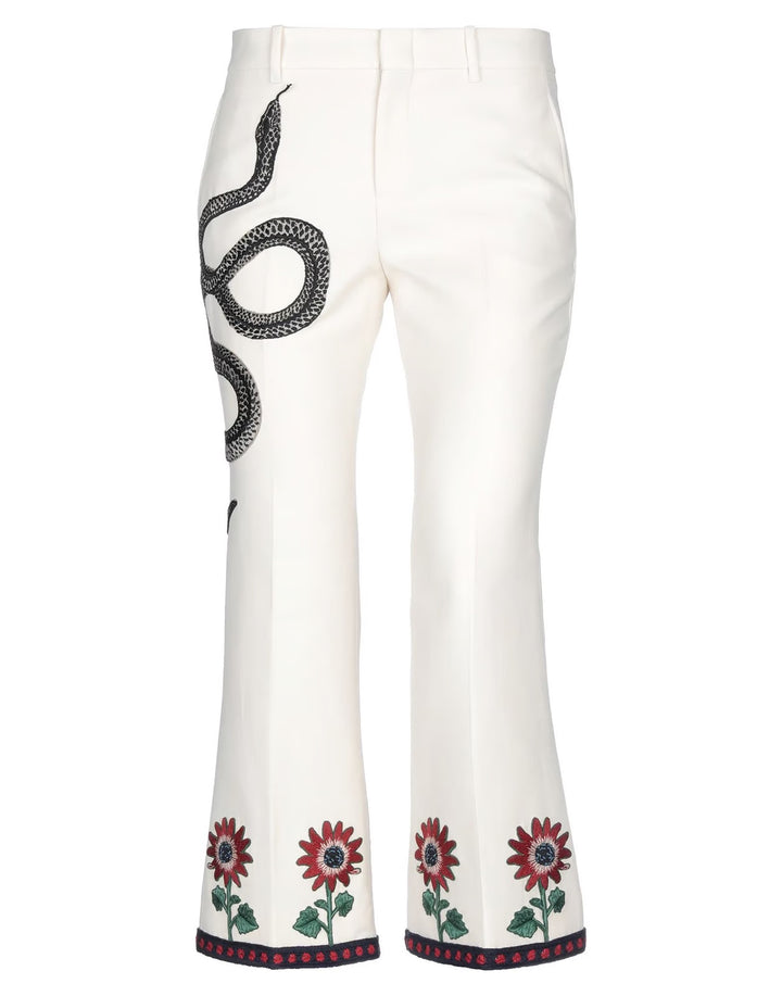 GUCCI FLORAL EMBROIDERED BLAZER AND TROUSERS SUIT