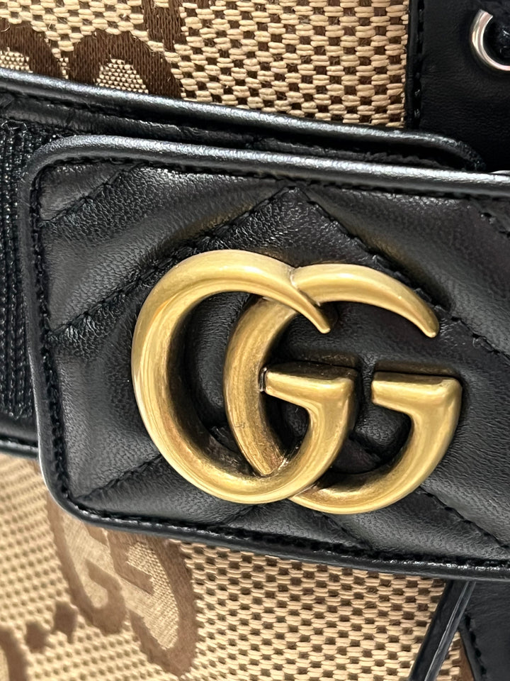 GUCCI FLORES CALFSKIN MONOGRAM MAXI GG ANKLE BOOTS – Caroline's