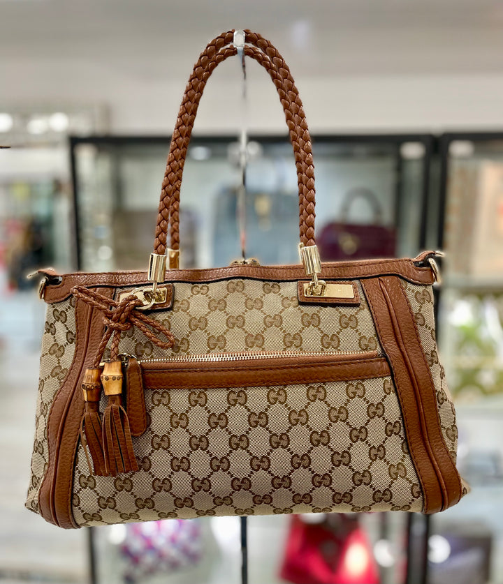 GUCCI GG MONOGRAM SMALL BELLA TOTE BAG