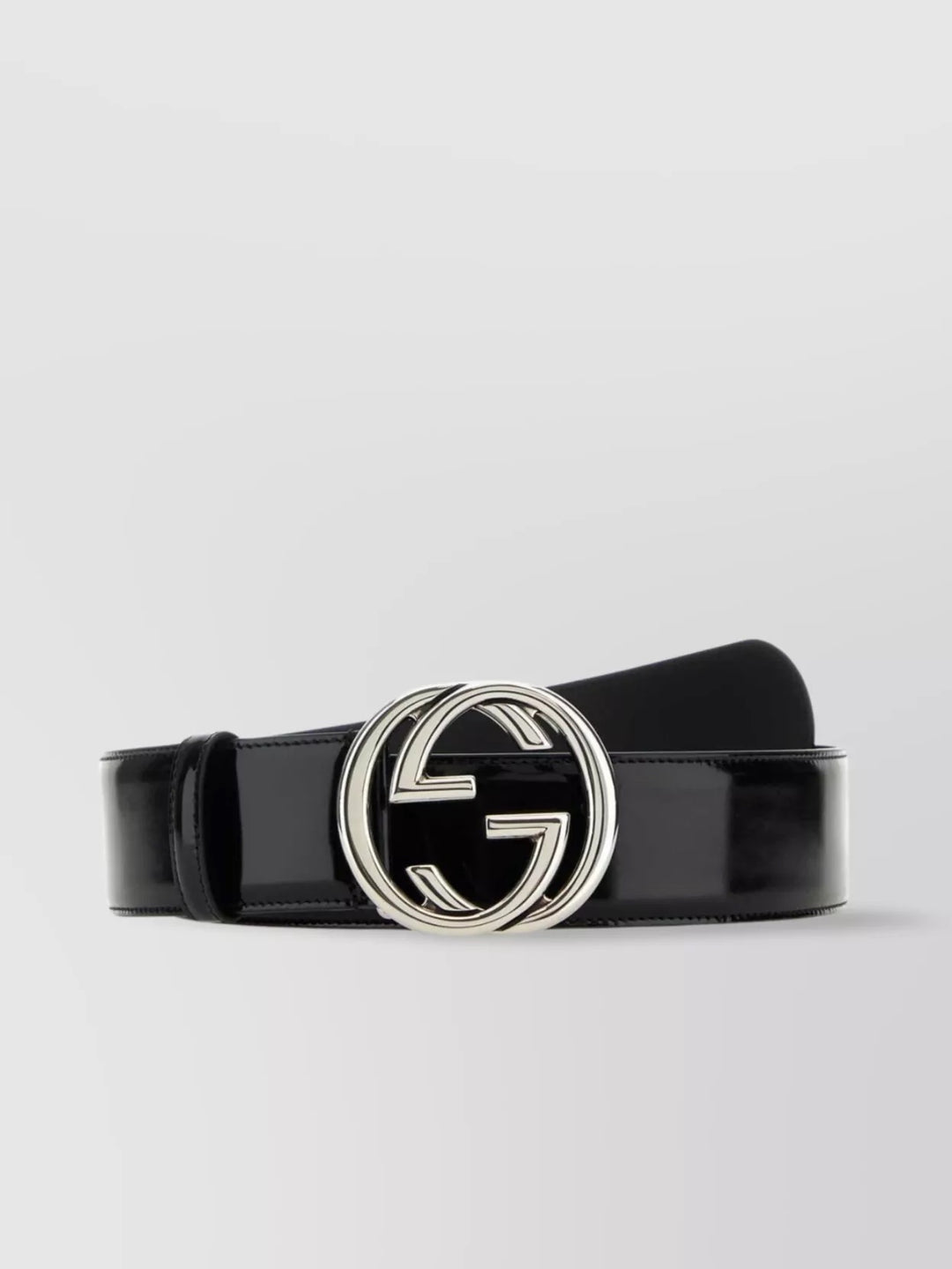 GUCCI GG INTERLOCKING BUCKLE LEATHER BELT