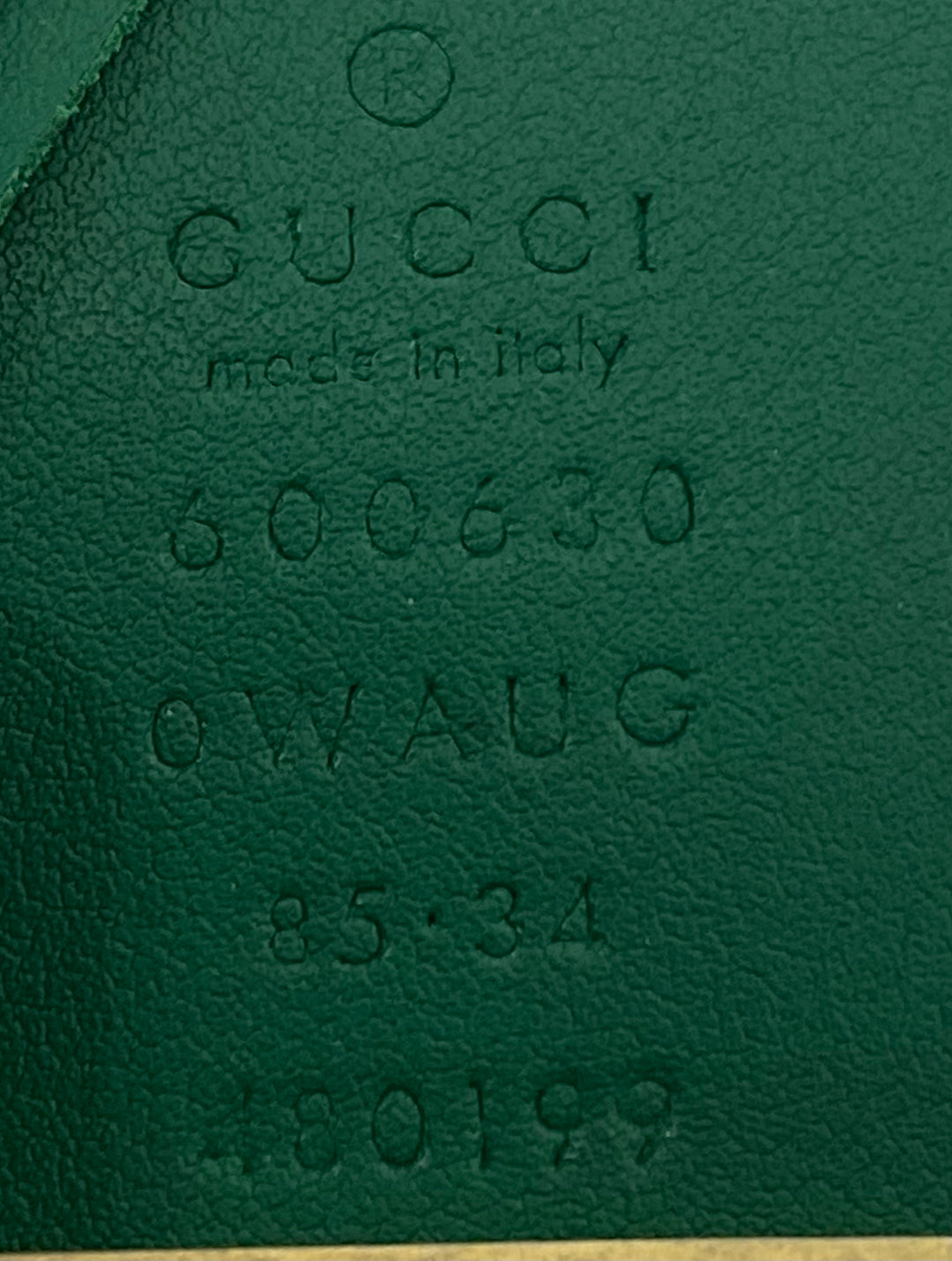 GUCCI GG POURED GLASS CALFSKIN LEATHER BELT