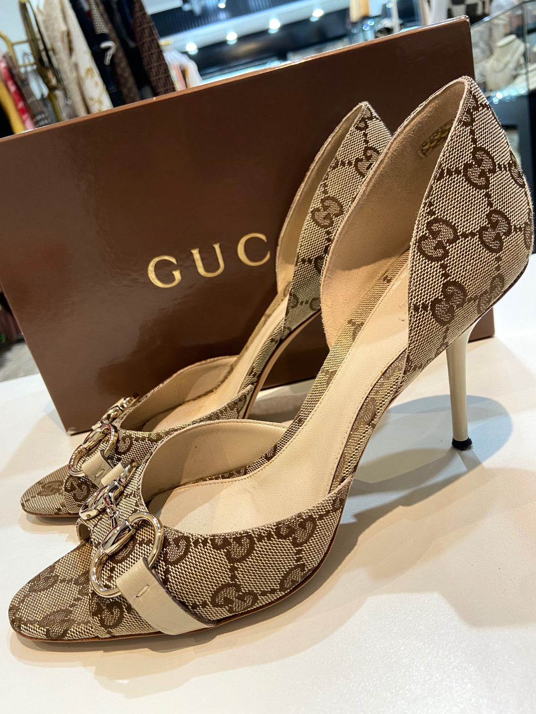 GUCCI GG HOLLYWOOD HORSEBIT D&
