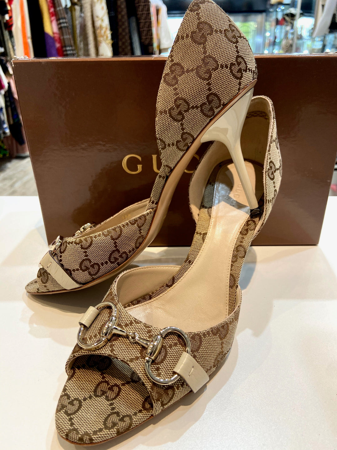 GUCCI GG HOLLYWOOD HORSEBIT D&