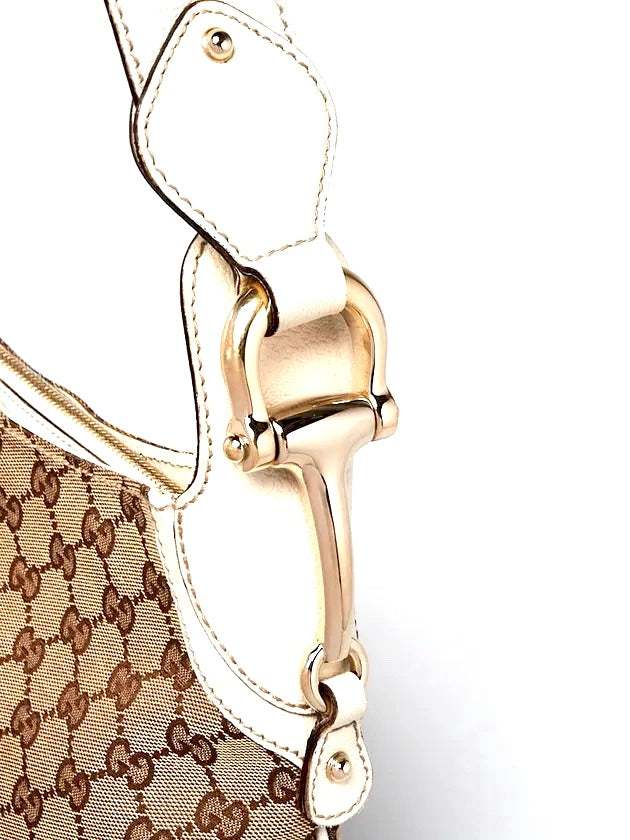 GUCCI GG HORSEBIT CREOLE HOBO BAG