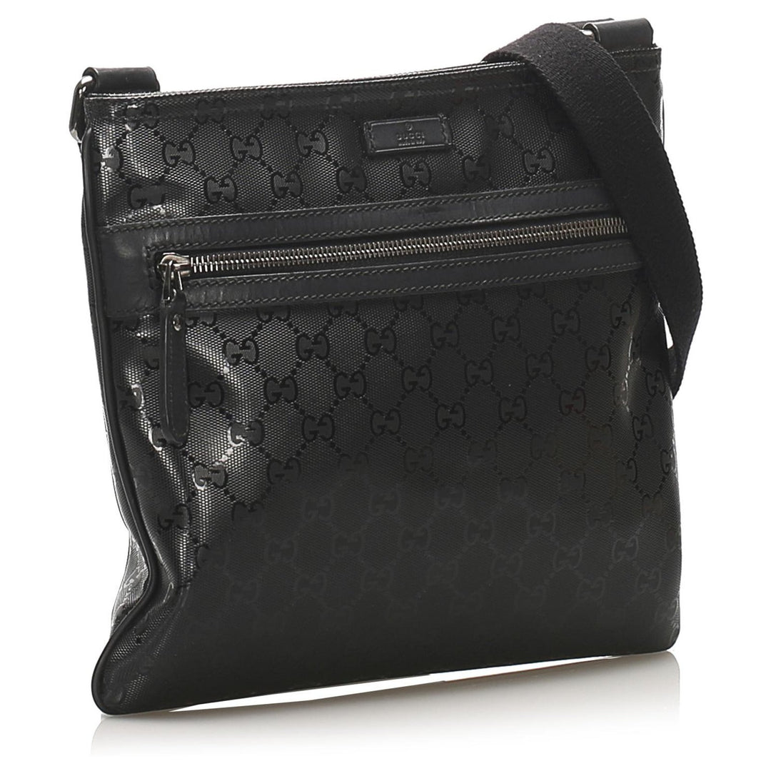 GUCCI GG IMPRIME MONOGRAM MESSENGER CROSSBODY BAG