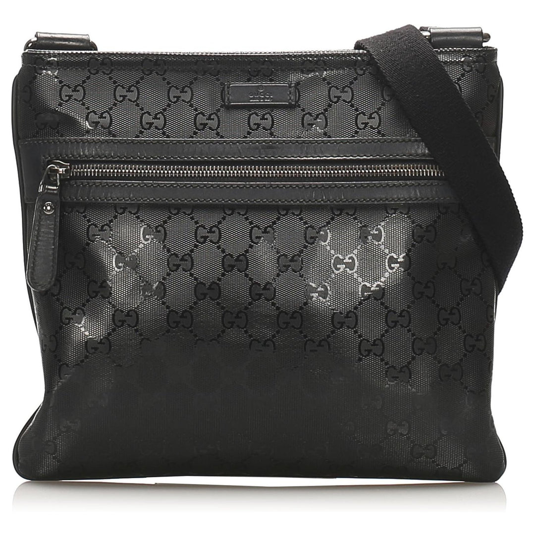 GUCCI GG IMPRIME MONOGRAM MESSENGER CROSSBODY BAG