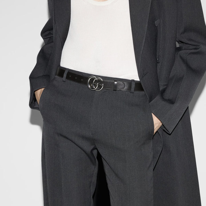 GUCCI GG MARMONT CALFSKIN LEATHER BELT