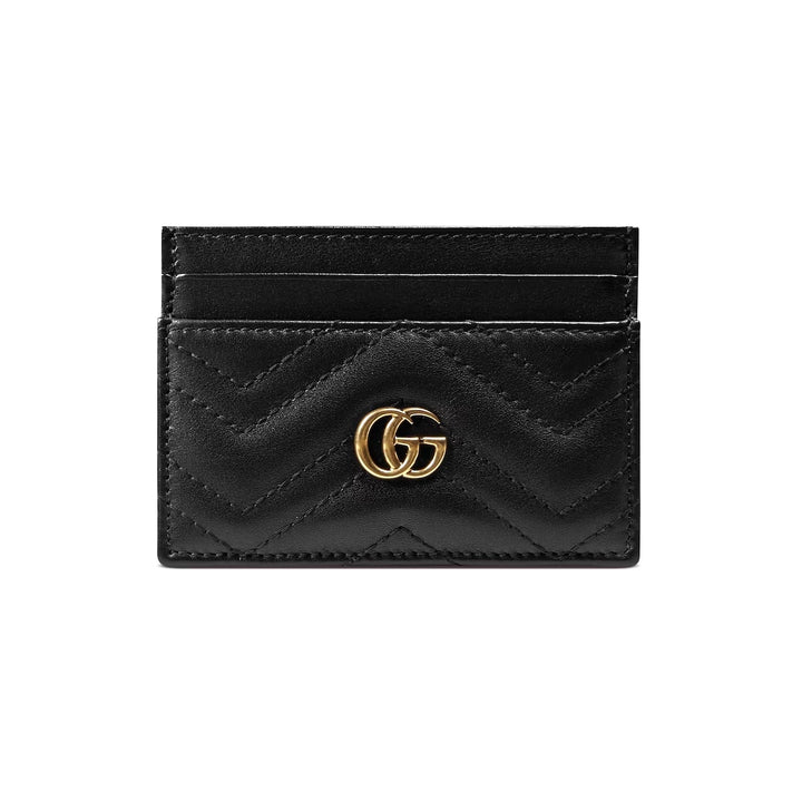 GUCCI GG MARMONT CALFSKIN LEATHER CARD CASE