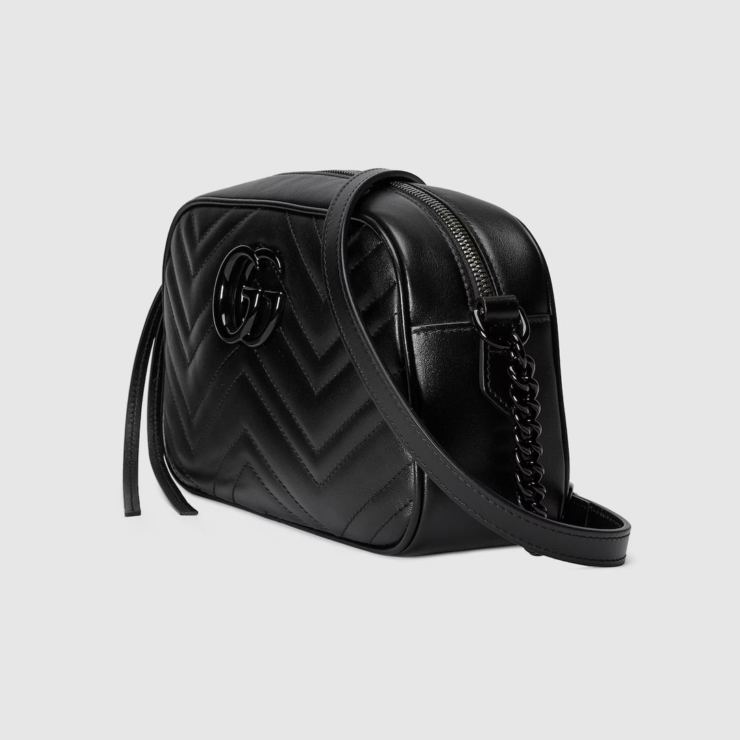 GUCCI GG MARMONT CALFSKIN LEATHER SMALL SHOULDER BAG