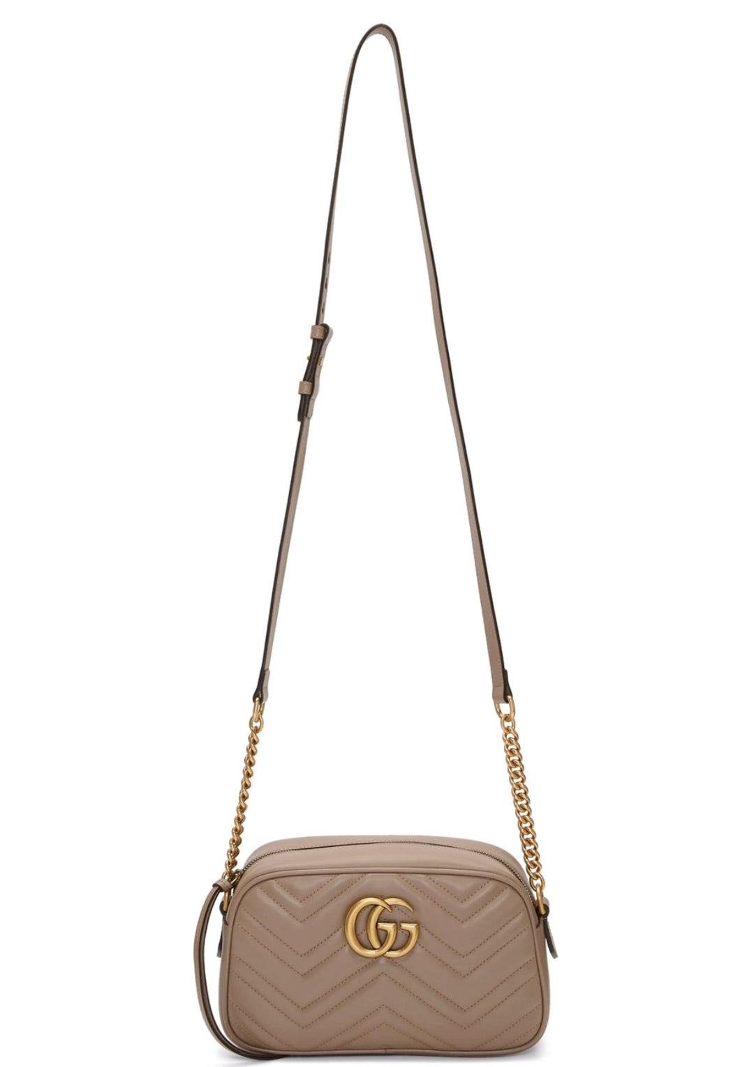 GUCCI GG MARMONT MATELASSÉ CALFSKIN SMALL CAMERA BAG