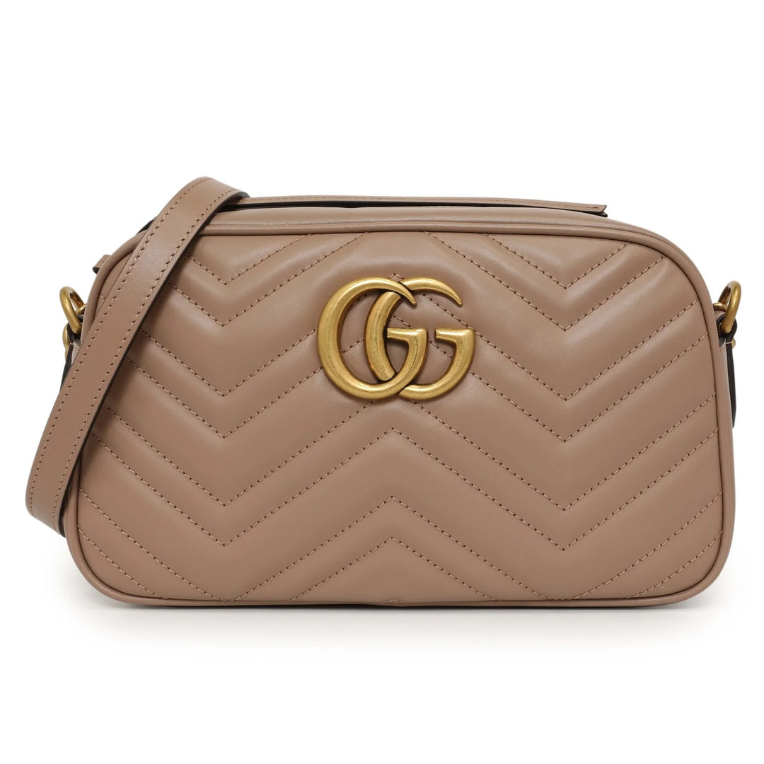 GUCCI GG MARMONT MATELASSÉ CALFSKIN SMALL CAMERA BAG