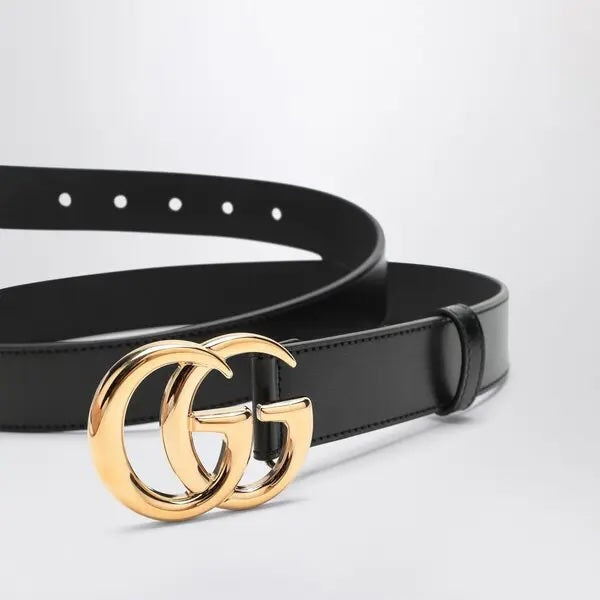 GUCCI GG MARMONT CALFSKIN LEATHER SLIM BELT