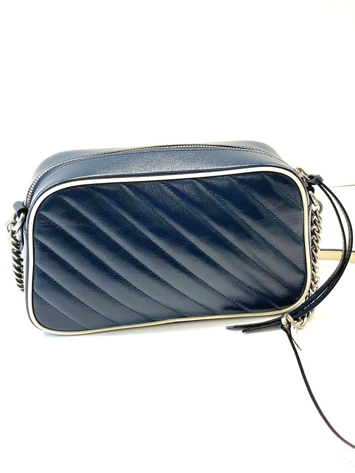 GUCCI GG MARMONT LEATHER SMALL SHOULDER BAG