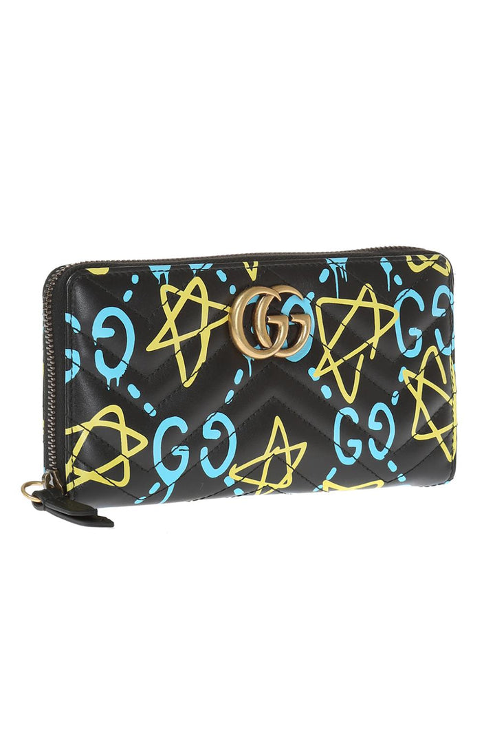 GUCCI GG MARMONT GHOST ZIP AROUND WALLET