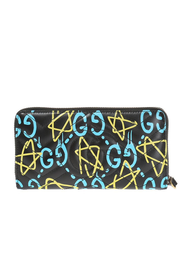 GUCCI GG MARMONT GHOST ZIP AROUND WALLET