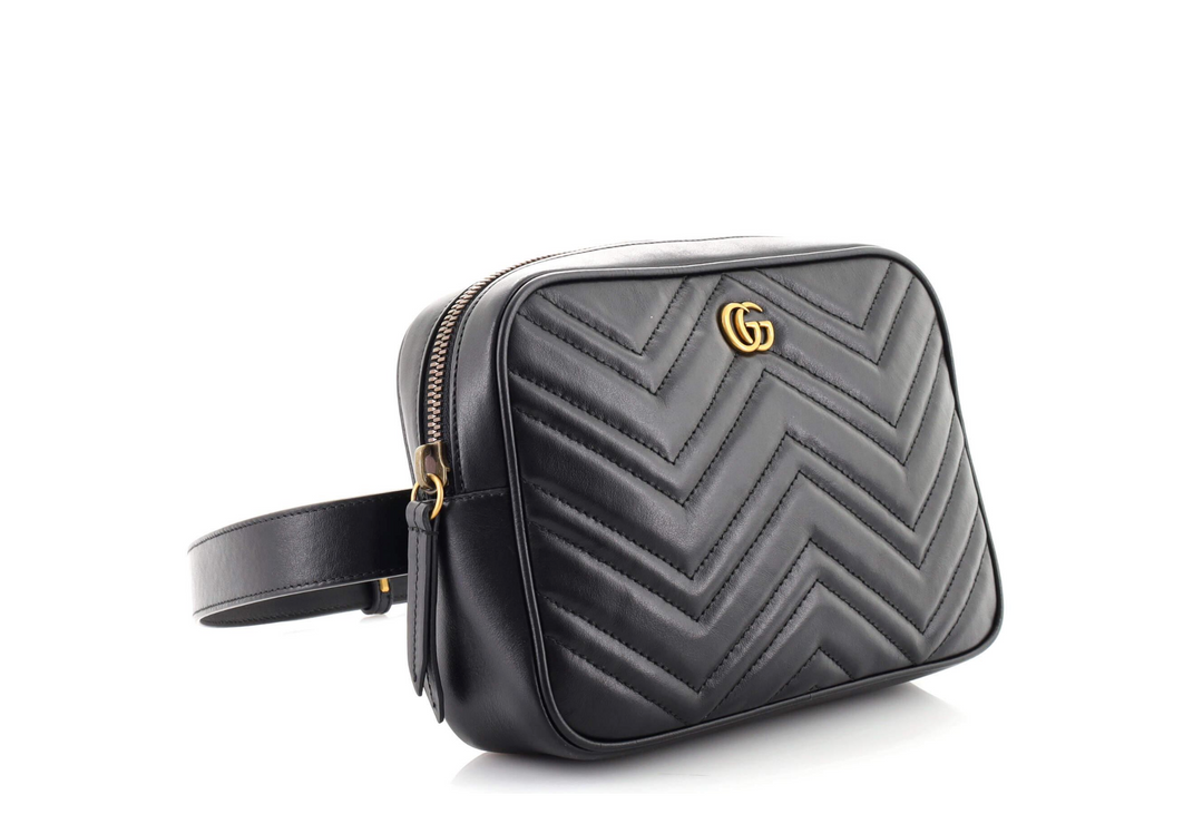 GUCCI GG MARMONT MATELASSE SQUARE BELT BAG