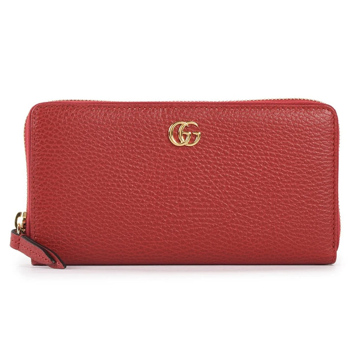 GUCCI GG MARMONT CALFSKIN LEATHER ZIP AROUND WALLET