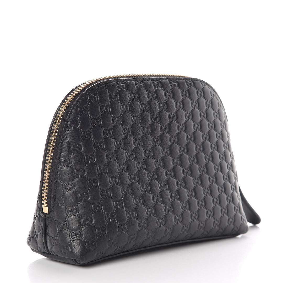 GUCCI GG MICROGUCCISSIMA LEATHER COSMETIC POUCH