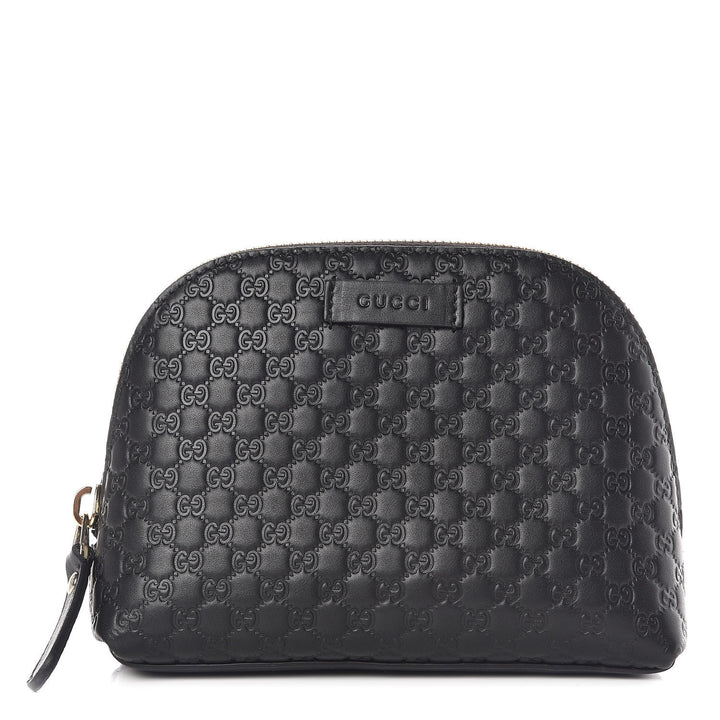 GUCCI GG MICROGUCCISSIMA LEATHER COSMETIC POUCH