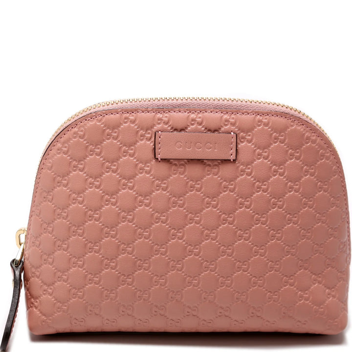 GUCCI GG MICROGUCCISSIMA LEATHER COSMETIC POUCH