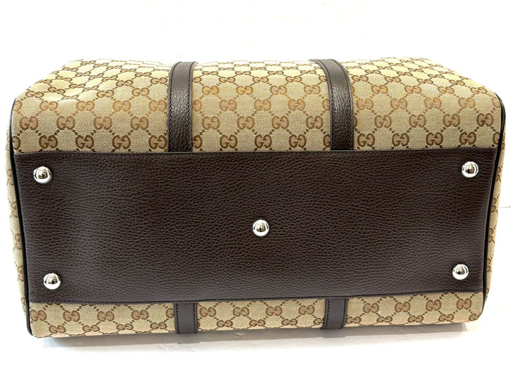 GUCCI GG MONOGRAM BOSTON DUFFLE BAG
