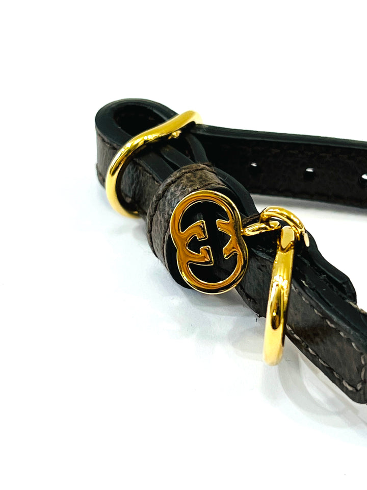 GUCCI GG MONOGRAM DOG COLLAR