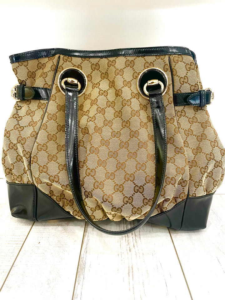 GUCCI GG MONOGRAM FULL MOON TOTE BAG