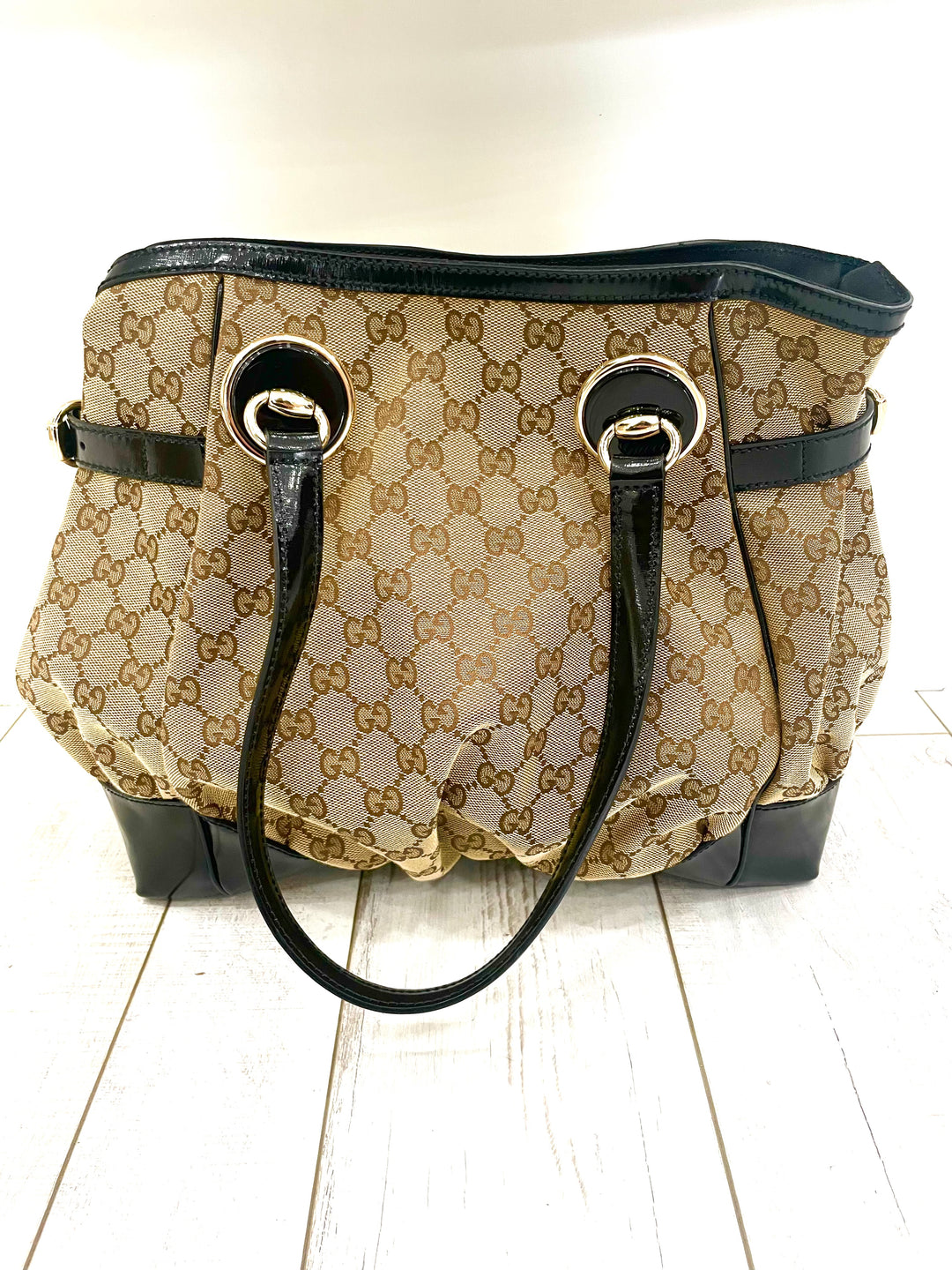 GUCCI GG MONOGRAM FULL MOON TOTE BAG
