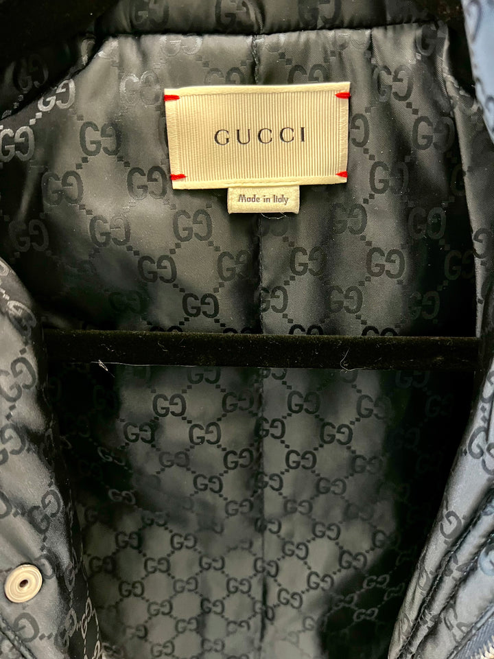 GUCCI GG MONOGRAM HOODED KIDS PUFFER JACKET