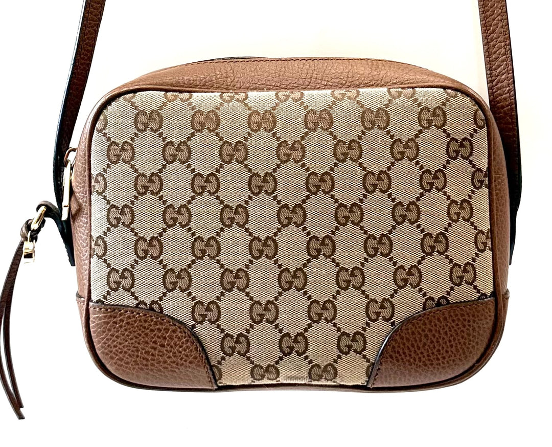 GUCCI GG MONOGRAM MINI BREE CAMERA BAG