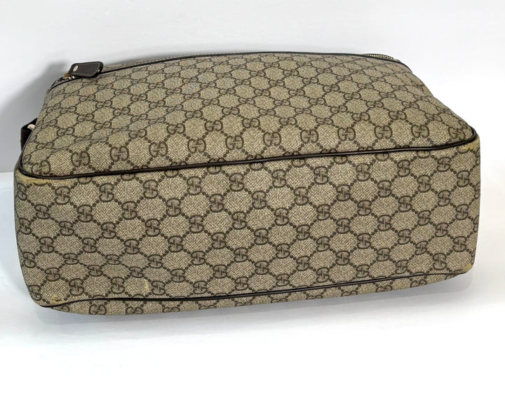 GUCCI GG PLUS MONOGRAM COATED CANVAS MESSENGER BAG