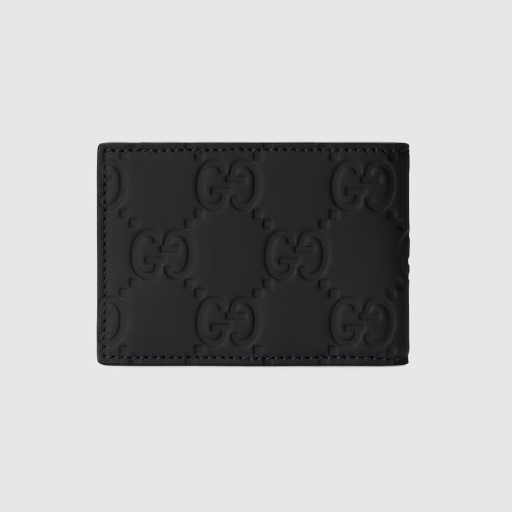 GUCCI GG RUBBER EFFECT BI-FOLD WALLET