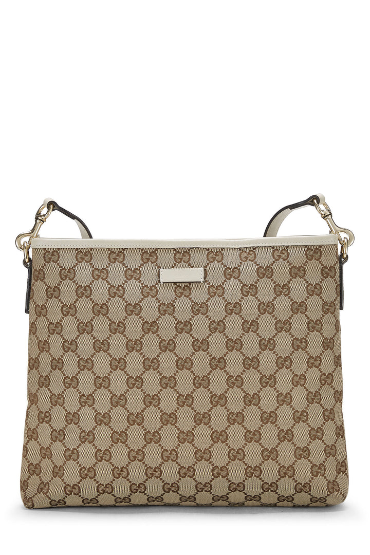 GUCCI GG SUPREME CLASSIC FLAT MESSENGER BAG