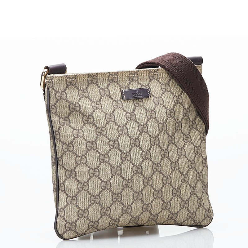 GUCCI GG SUPREME MONOGRAM MESSENGER BAG