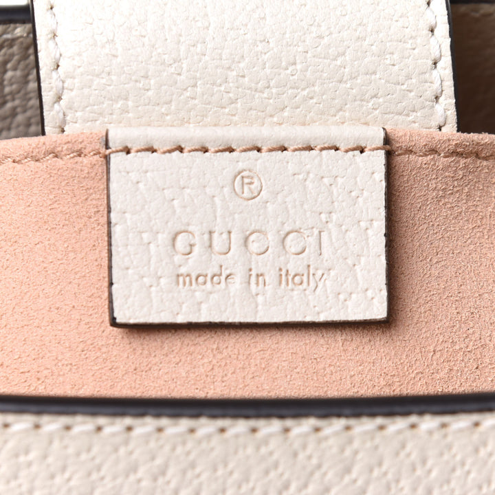 GUCCI GG SUPREME FLORA PADLOCK CHAIN SMALL TOTE BAG