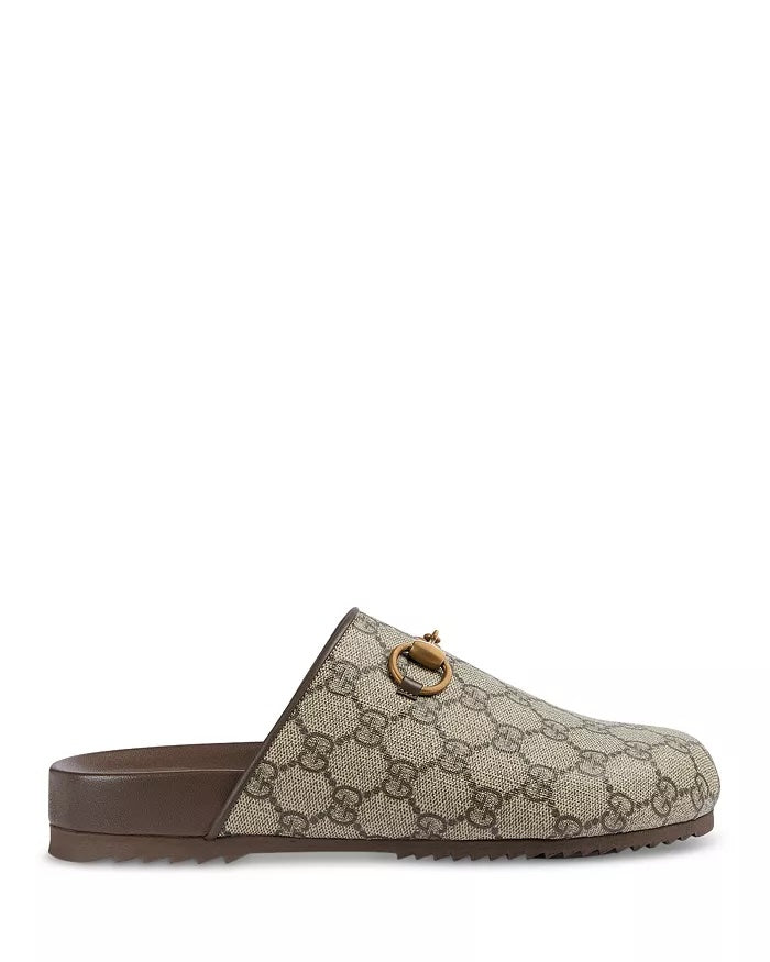 GUCCI GG SUPREME HORSEBIT MULES