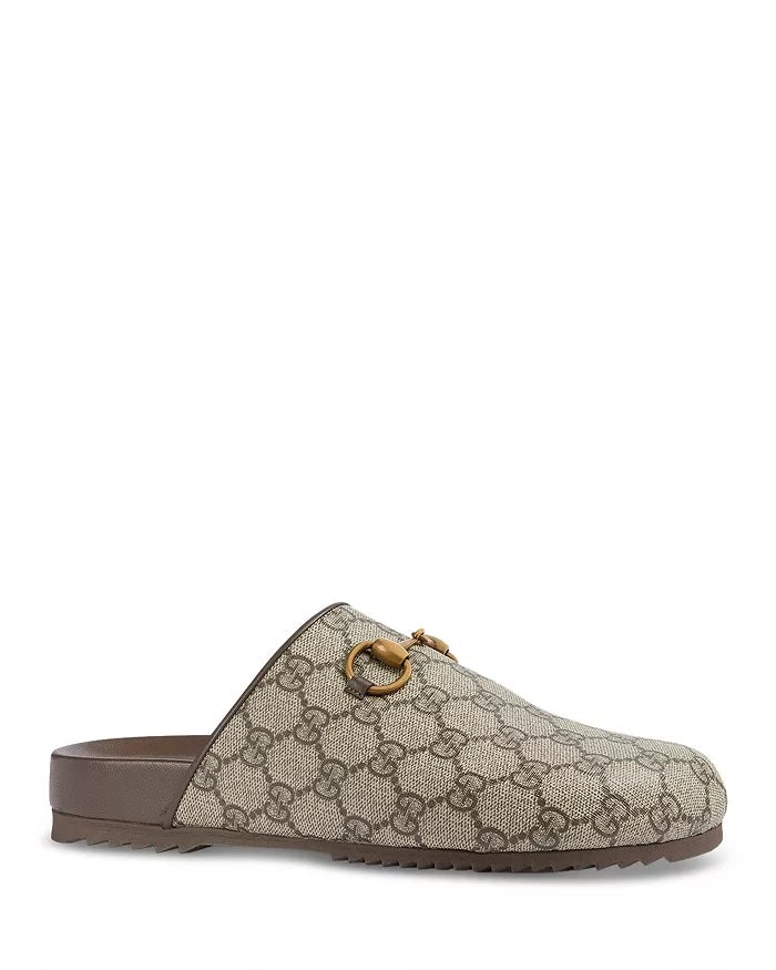 GUCCI GG SUPREME HORSEBIT MULES