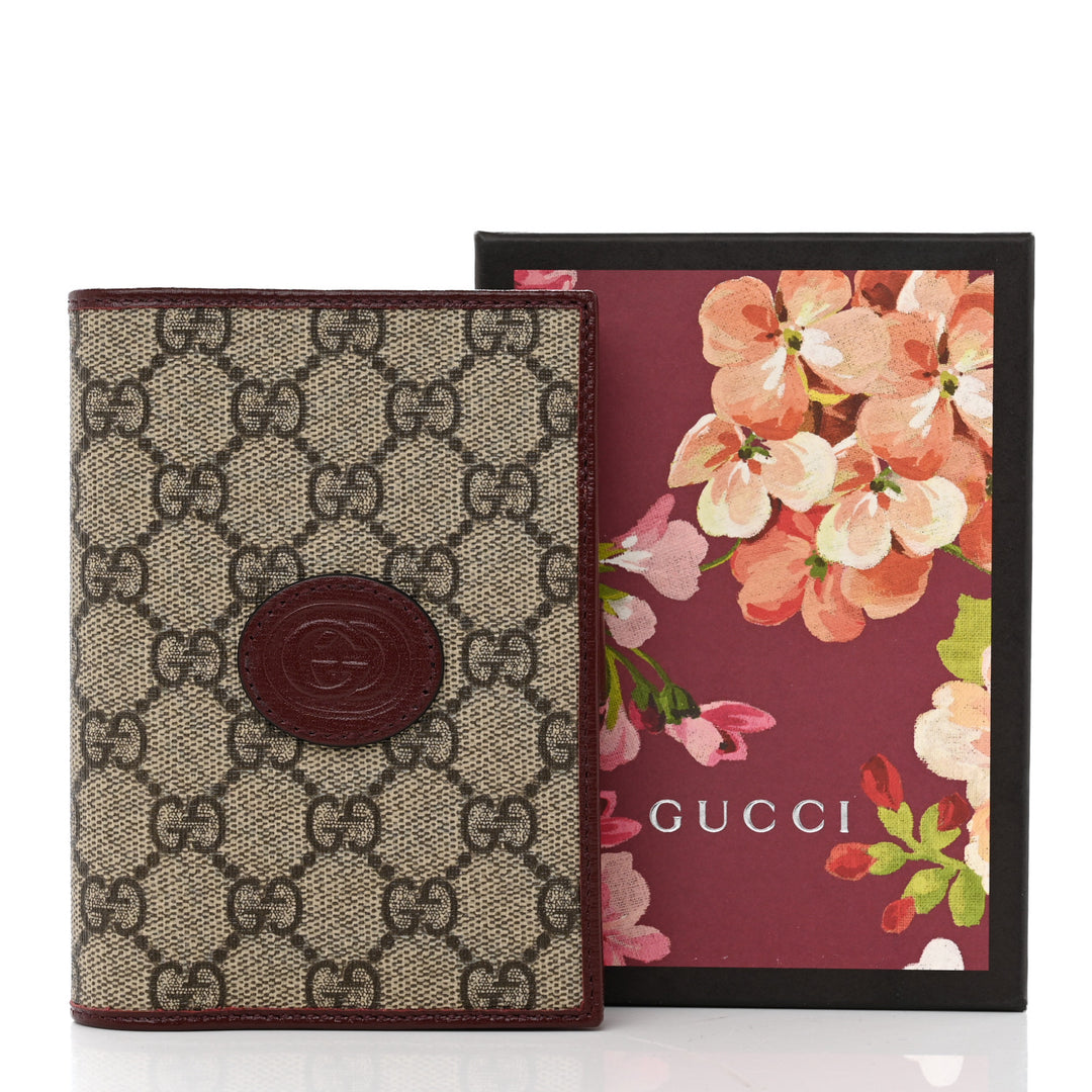 GUCCI GG SUPREME INTERLOCKING G PASSPORT COVER – Caroline's
