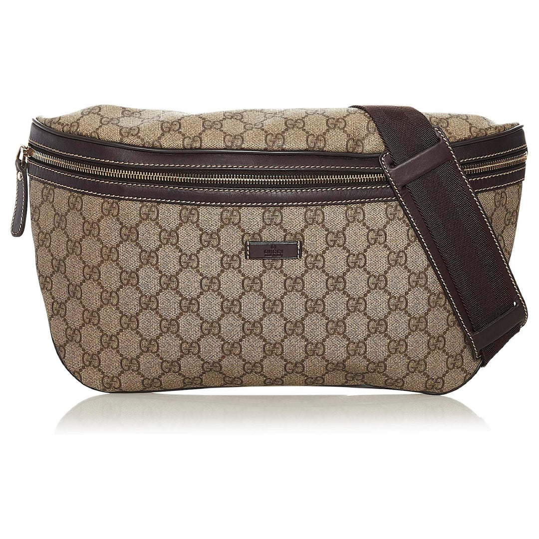 GUCCI GG SUPREME MONOGRAM LARGE BELT BAG