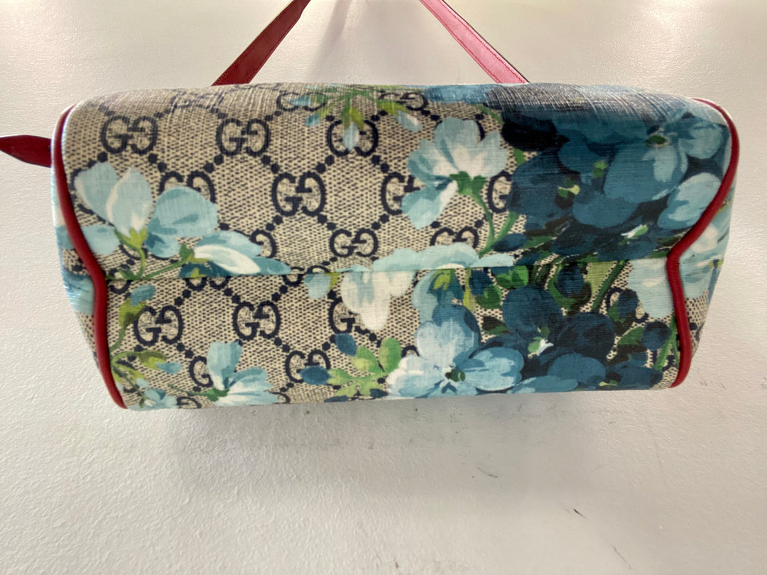 GUCCI GG SUPREME MONOGRAM BLOOMS MINI BOSTON BAG – Caroline's